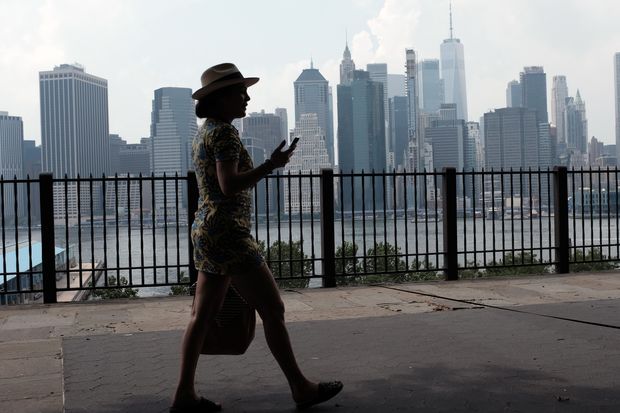 The Manhattan skyline