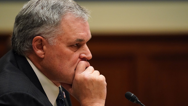 IRS Commissioner Charles Rettig at a House Committee on Oversight and Reform hearing in October....