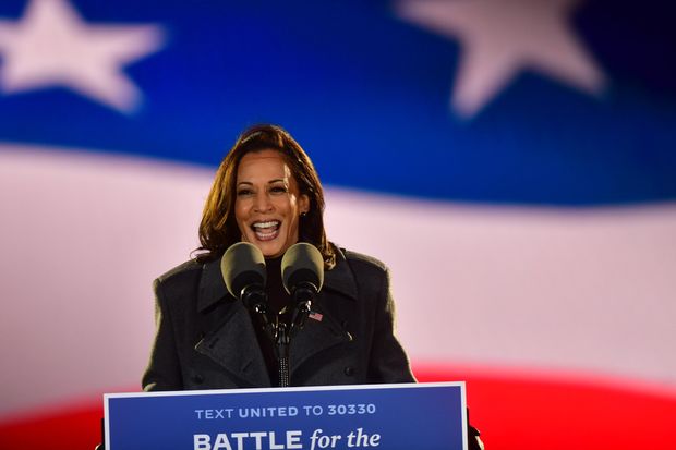 Biden named Harris his running mate in August after having pledged to pick a woman...