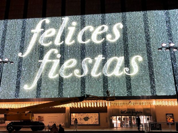 Behind El Corte Inglés department store in Madrid, on Nov. 21, 2020.