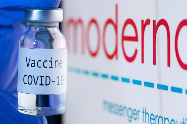 Moderna expects to have between 100 million and 125 million vaccine doses available globally in...